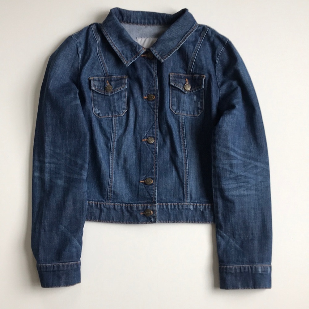 Old Navy • Jean Jacket • Distressed Detail • L